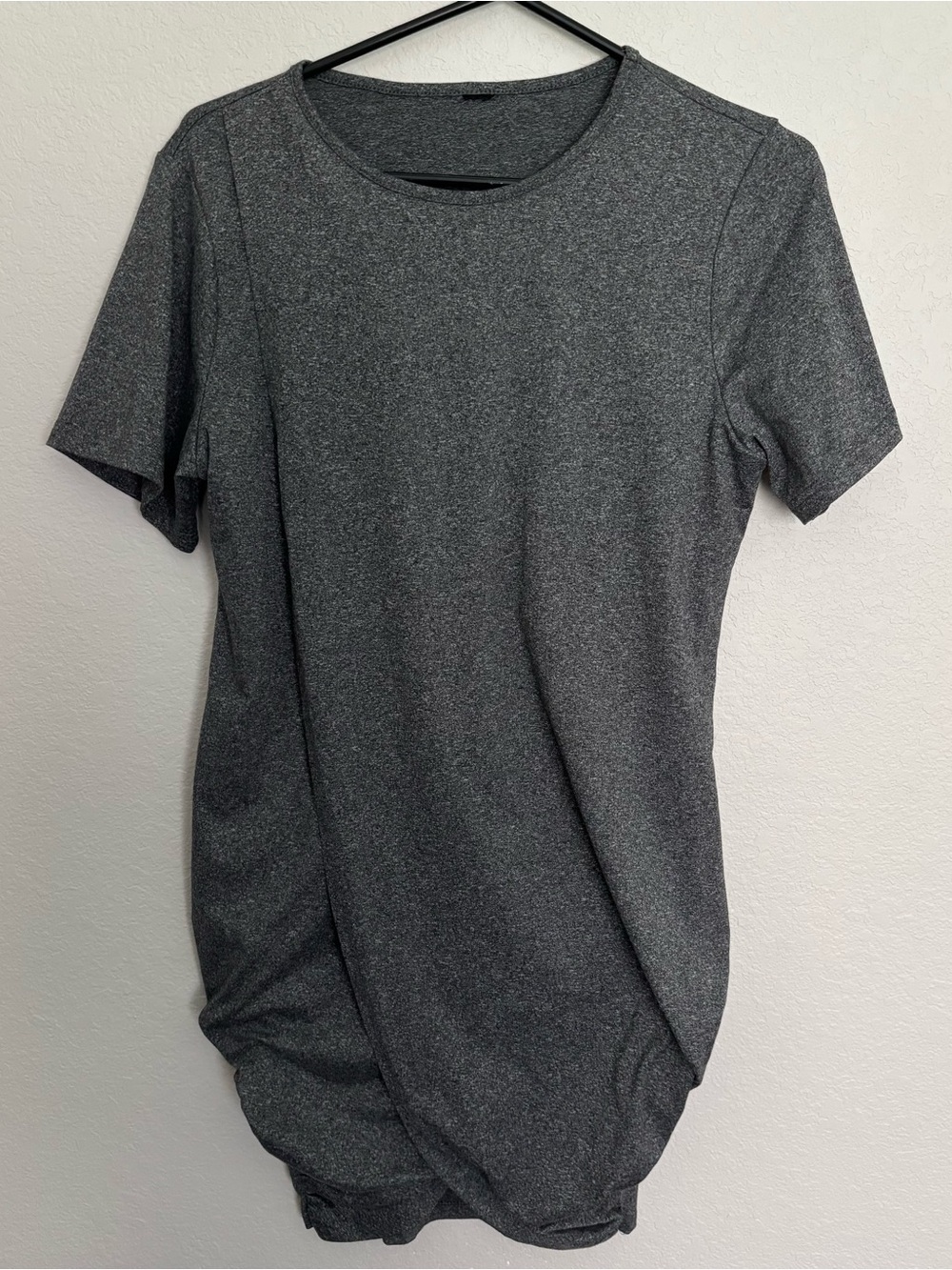 Gray Short Sleeve Dress